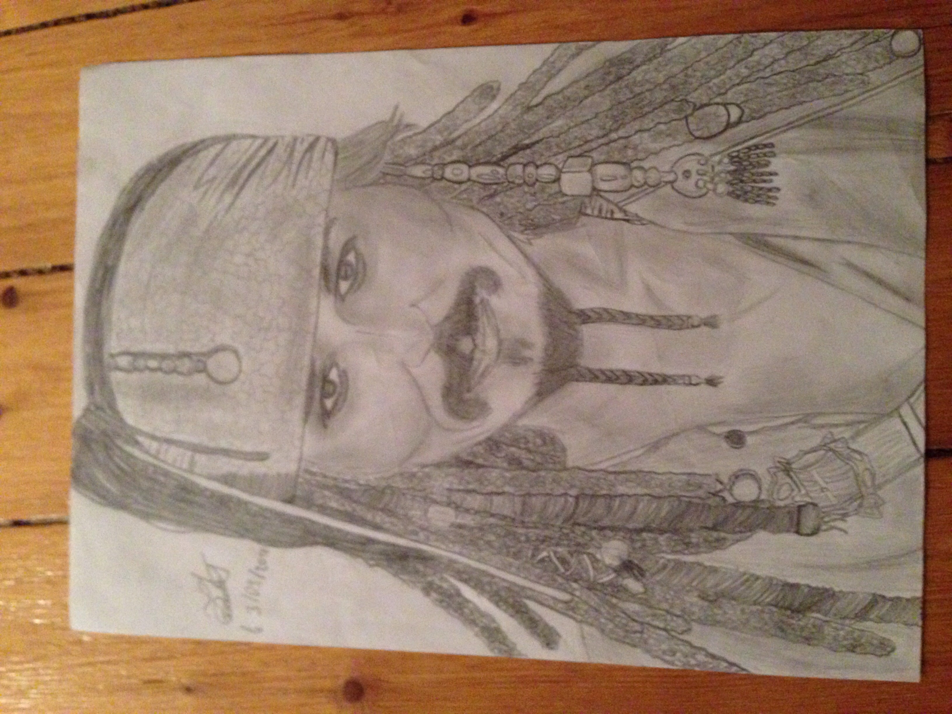 Jack Sparrow crayon de papier